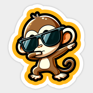 Chillin Monkey Sticker